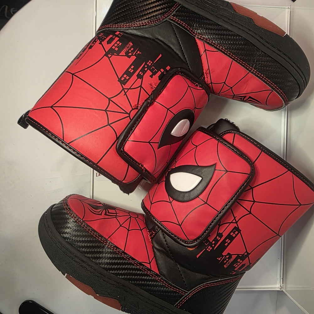 Marvel Red and Black Spider Hero Kids Boots